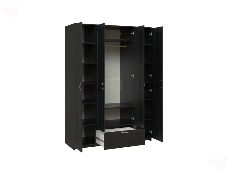 Шкаф Сириус 4 двери 1 ящик (венге)