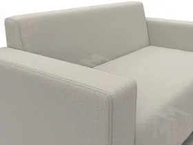 Диван прямой Лига-093 ( Амур 02 бежевый )