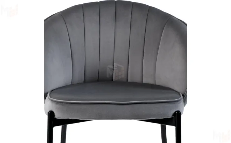 Полубарный стул Миэль темно-серый/черный