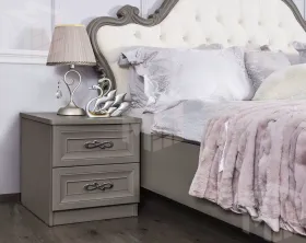 Тумба прикроватная Мишель Лайт серый камень