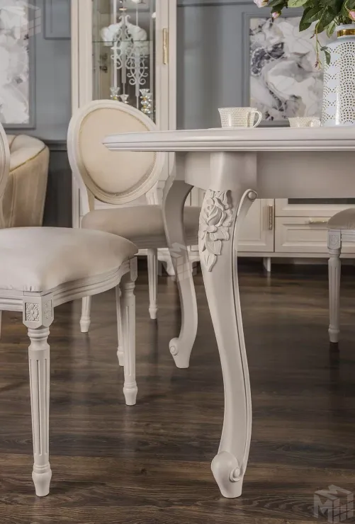 Стол Мокко круглый бежевый