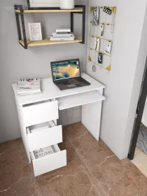 Стол письменный Мори МС-6 белый