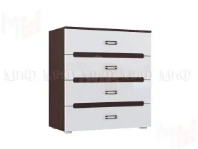 Комод Ким (белый/венге)