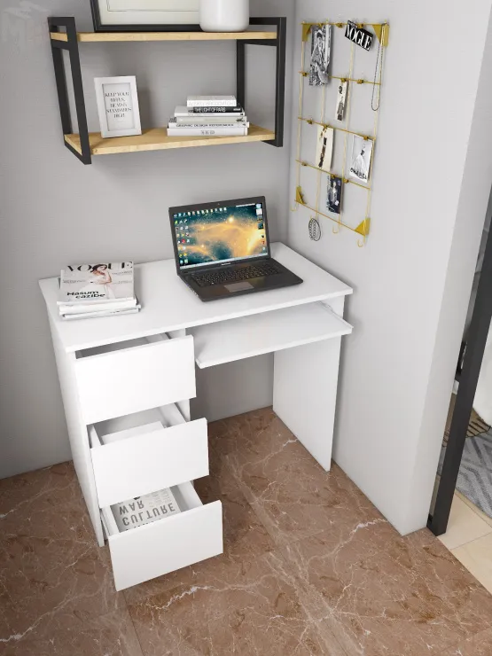 Стол письменный Мори МС-6 белый