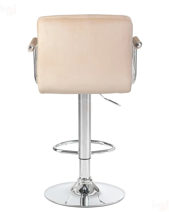 Стул барный DOBRIN KRUGER ARM (бежевый велюр (MJ9-10))