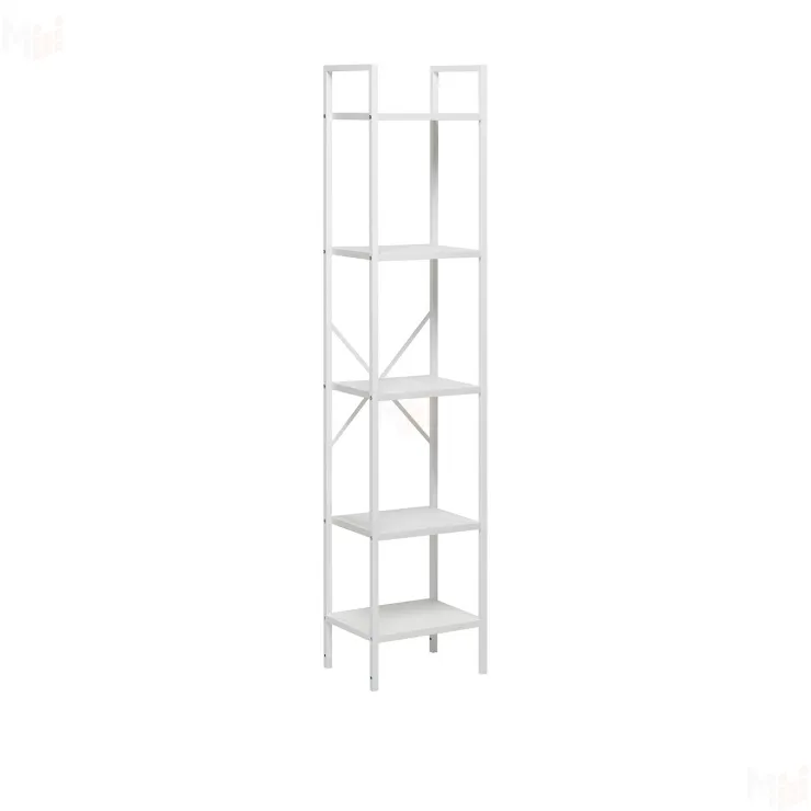 Стеллаж Leset Стилвуд 15 узкий, 5 полок (Белый/Белый)
