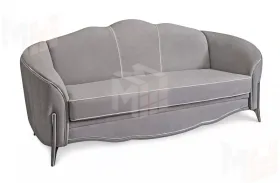 Диван Гравита 2х местный серый серебро французский раскладной механизм