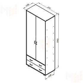 Шкаф для одежды Дельта - 4