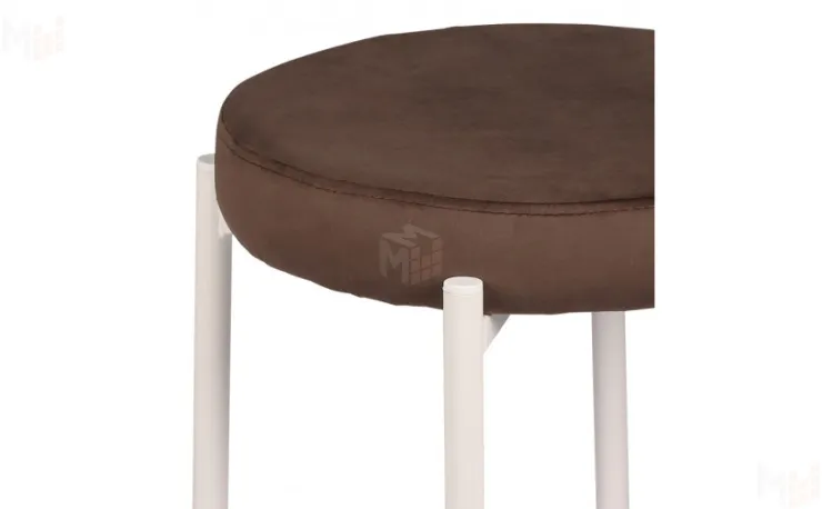 Табурет Кен Confetti  coffee/белый