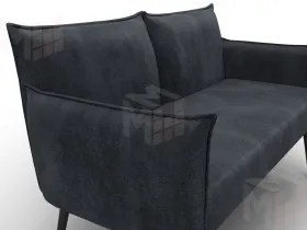 Диван прямой Лига-083 ( велюр TOWER 11 темно-серый )