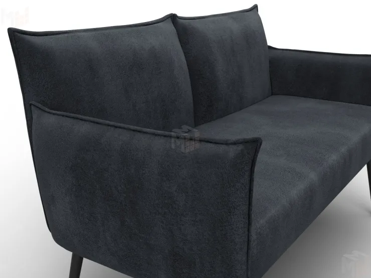 Диван прямой Лига-083 ( велюр TOWER 11 темно-серый )