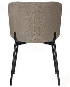 Стул обеденный DOBRIN MILO (черные ножки, бежевый букле (UF992-04))