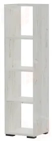 Стеллаж  ГРЕТТА Куб 4 Дуб Крафт белый