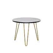 Стол журнальный Калифорния РИД Голд 430 (Черный мрамор)