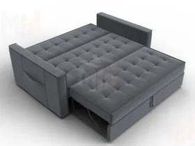 Диван прямой Лига-104 (140) ( SEVEN 17 серый )