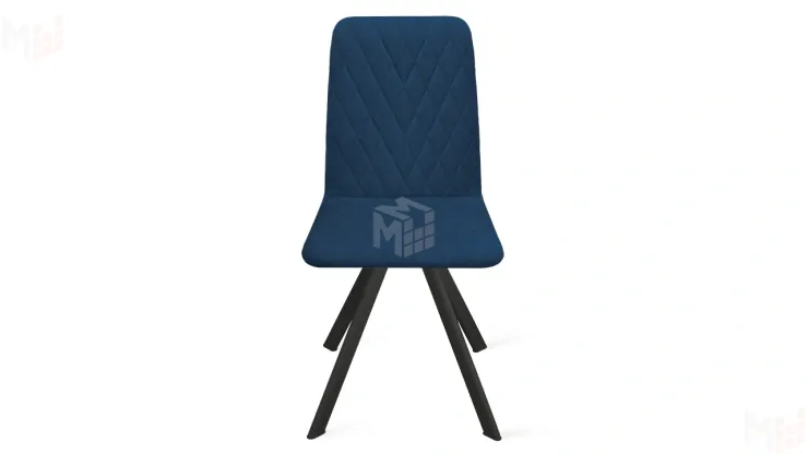 Стул Стенли К2 Черный муар, Велюр Confetti Blue