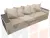 Диван прямой Дубай Лайт полки слева ( Бежевый )