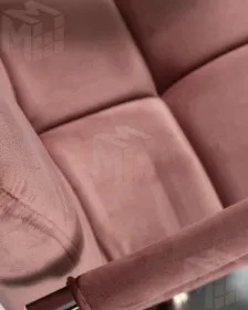 Стул барный DOBRIN KRUGER ARM (пудрово-розовый велюр (MJ9-32))