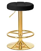 Табурет барный DOBRIN BRUNO GOLD (черный велюр (MJ9-101))
