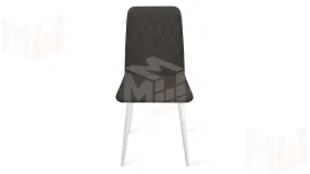 Стул Стенли К1С Белый матовый, Велюр Confetti Stone