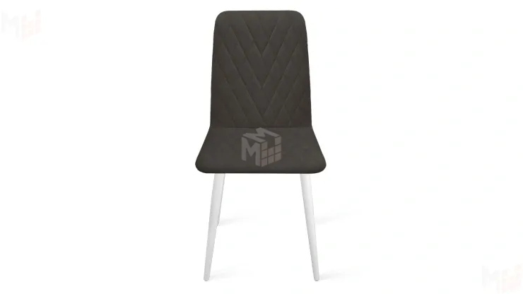 Стул Стенли К1С Белый матовый, Велюр Confetti Stone