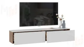 Тумба ТВ Порто - ТД-393.03.11 Яблоня Беллуно, Белый софт
