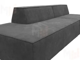 Диван прямой модульный Монс Модерн левый ( BRUT 16 темно-серый )