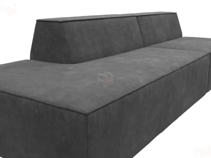 Диван прямой модульный Монс Модерн левый ( BRUT 16 темно-серый )