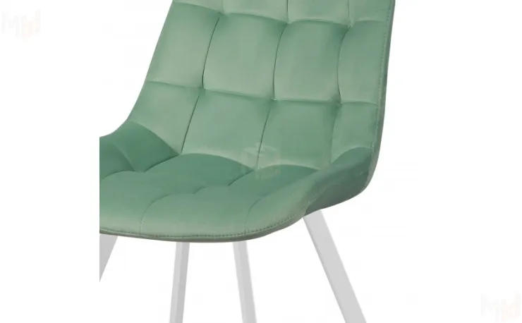 Стул поворотный Эйден М Confetti aquamarine/белый