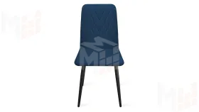 Стул Стенли К1С Черный муар, Велюр Confetti Blue