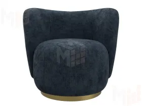 Кресло Лига-072 ( шеннил CRUZ 79 синий )