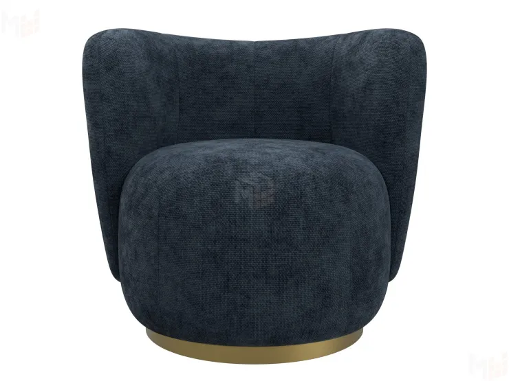 Кресло Лига-072 ( шеннил CRUZ 79 синий )