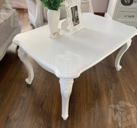 Столик прямоугольный Мишель белый матовый