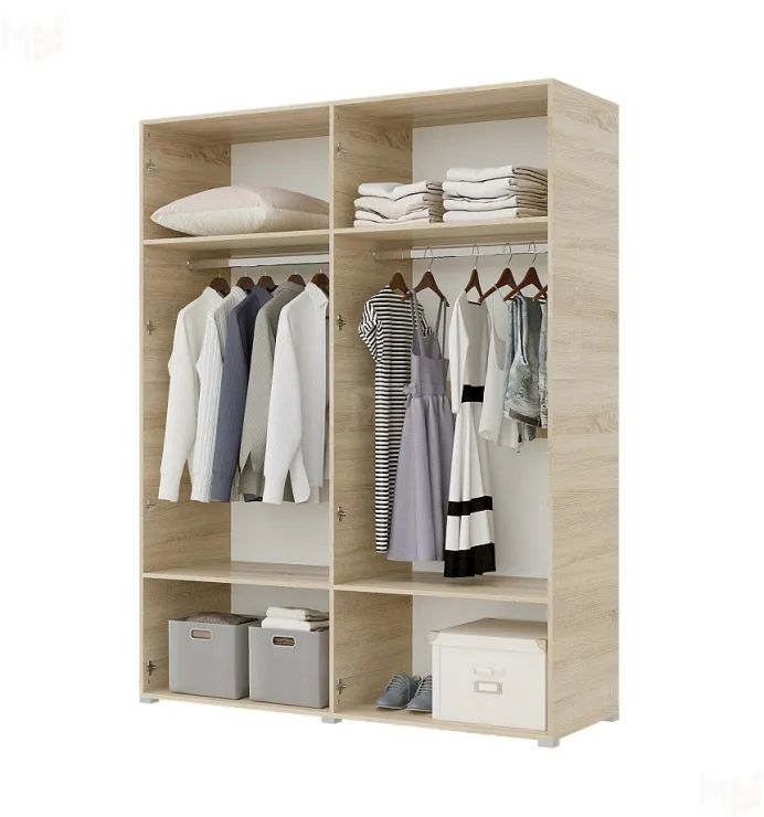 Шкаф Бостон 4-х створчатый 1600 (сонома/белый) ручка СА-1