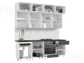 Кухня Престиж 2,4 Графит софт