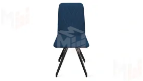 Стул Стенли К4 Черный муар, Велюр Confetti Blue