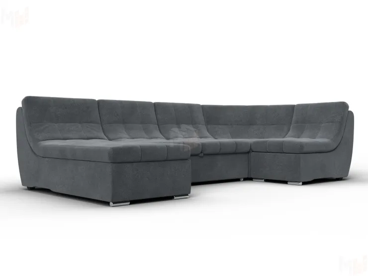 Диван П-образный модульный Холидей ( LAIM 23 светло-серый )