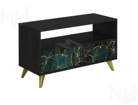 Тумба Фьюжн Арт ТМ-005 камень угольный/Tropical