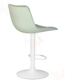 Стул барный DOBRIN TAILOR WHITE (пудрово-мятный велюр (MJ9-87))