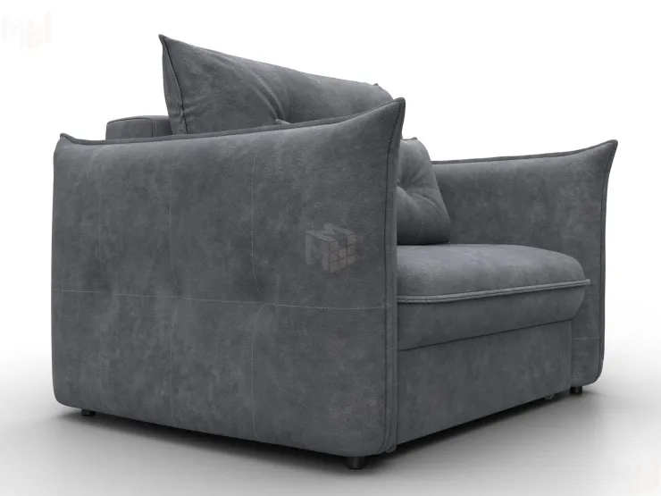 Кресло Лига-100 НПБ ( BRUT 16 темно-серый )