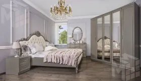 Спальня Мишель Лайт 5-ств серый камень