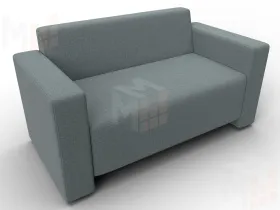 Диван прямой Лига-093 ( Амур 07 серый )