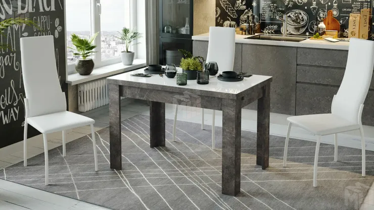 Стул Кредо Белый муар, к/з Белый