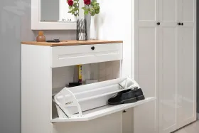 Тумба для обуви 16.121 Остин белый шагрень