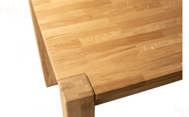 Стол деревянный из массива дуба Норланд 120 Дуб светлый