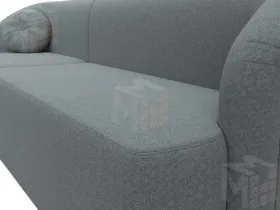 Диван прямой Лига-027 угол левый ( Амур серый )