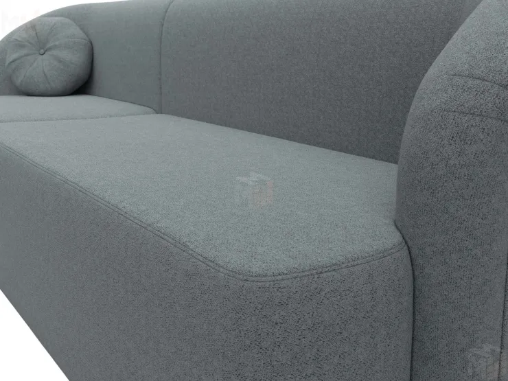 Диван прямой Лига-027 угол левый ( Амур серый )