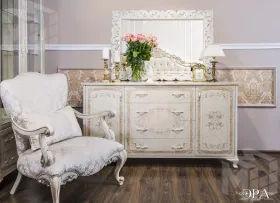 Комод Патрисия крем корень глянец