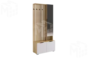 Прихожая Бери дуб крафт золотой/белое дерево