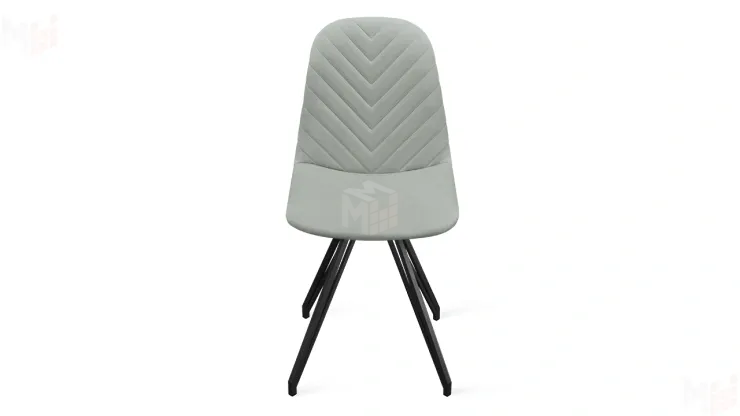 Стул Шерри К4 Черный муар, Велюр Confetti Silver